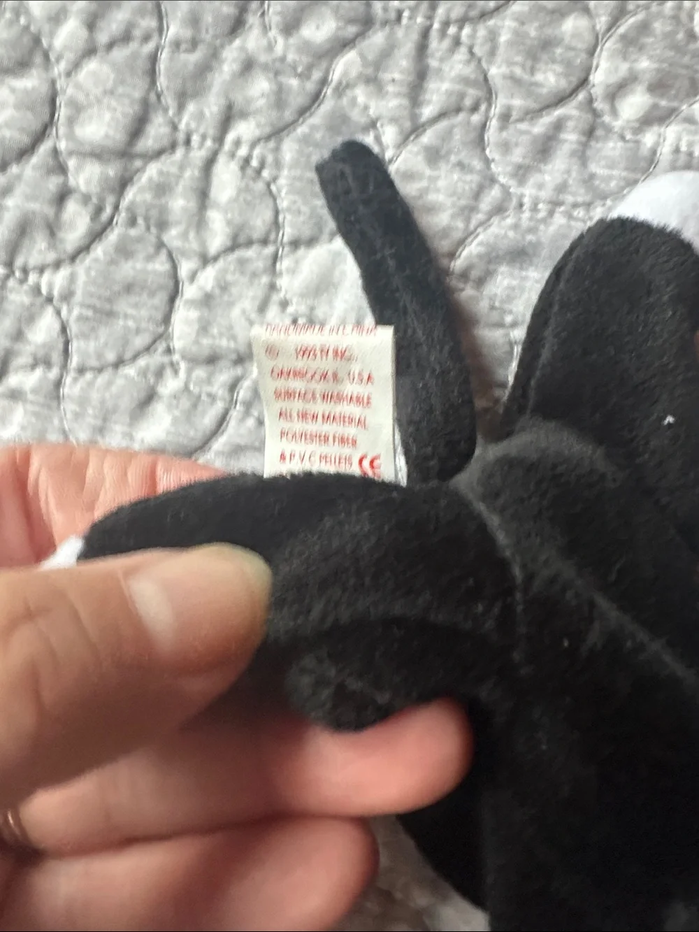 Ty Black and White Cat Plush Toy with tag